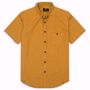 Baju Kemeja Pria Dewasa Hitam Polos Lengan Pendek M-XXXL