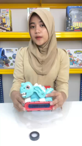 Mainan Anak DINOSAUR ENGINEERING VECHICLE ZR151-4 Dino Lampu Dinosaurs Mainan Anak Perempuan - Mainan Anak Laki Laki
