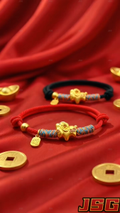 2027 Adjustable Lucky Sheep Red String Bracelet Chinese New Year Fortune Charm Hand Rope for Women Gift