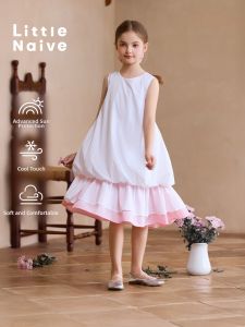 Little Naive | Sun Protection Dress Cooling Puff Sleeves