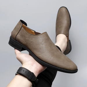 NUDANLAI | Spring 2026 New Genuine Leather Soft Bottom Easy Slip-on Mens Casual Shoes