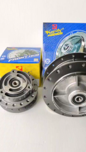 ดุมหน้า-ดุมหลัง ดุมหน้า-หลังเดิม สำหรับ SPARK115 I/SPARK 135/FINN จานดิสหน้ 3 รู ดุมหน้าและหลังพร้อมลูกปืน รหัสสินค้า 6300-6301