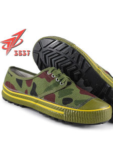 Old Style Guizhou Liberation Shoes Camouflage Floral Yellow Rubber Shoes Anti Slip Wear Resistant Labor Farming Safety Shoes
