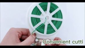 100M Garden Twist Tie Wire with Thread Cutter for Garden Flowers Lianas Climbing Vine Plant