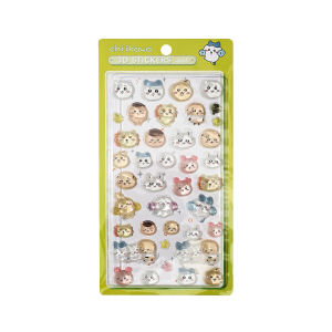 Chiikawa | NEW!1/2/4/8PCS CHIIKAWA Cute Sticker-3D Jelly Crystal Stickers Cartoon Decal Kawaii DIY Laptop Scrapbook Sticker ボンボン ドロップ