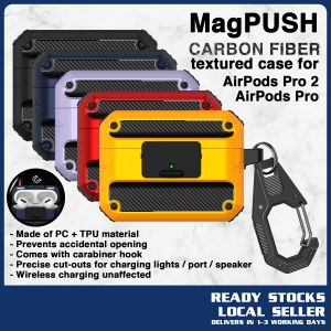 MagPUSH Magnetic PUSH Case Cover for AirPods Pro 2 Pro Cute Stylish Rugged Creative [SG]
