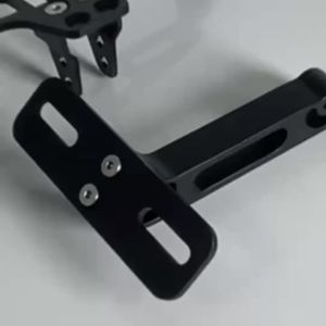 For Yamaha BMW Motorcycle License Plate Frame Adjustable Holder LED Rear Turn Signal Light Bracket Motorbike Modification Parts