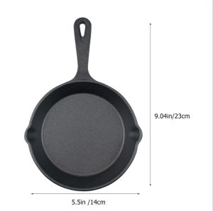 Pan Iron Cast Frying Egg Steak Cooker Pot Mini Enamel Saucepan Steak Cookers Maker Cookware Omelet Sandwich Waffle Grill