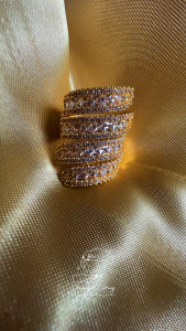 แหวนแฟชั่น เพชรแฟนซี CZ สีอำไพ ลดราคาเหลือ ฿2290.- จากราคา ฿3290.- บาท รวมส่ง