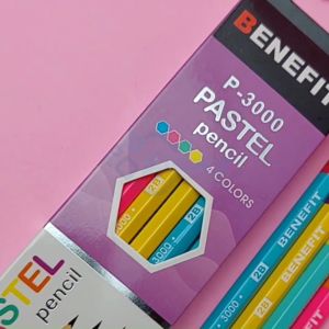 (12pcs) Pensil 2B Silver Gold Neon Pastel Computer Biru Hijau premium BENEFIT