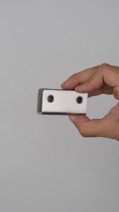 Jepit Kaca Ambalan U Doff/Hairline Stainless Steel 304 (Glass Clip) (Braket)