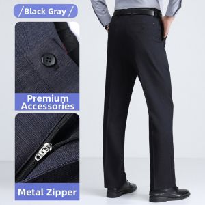 Thick Casual Men Pants for Seniors Suitable for Spring and Autumn