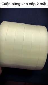 Băng keo xốp 2 mặt 2F4 xốp trắng keo 2 mặt xốp