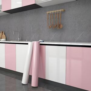 Glossy Marble Contact Paper for Countertops Waterproof Wallpaper Peel and Stick Countertop Contact Paper Self Adhesive Kitchen