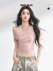 SHAOYEYAN | Off-Shoulder Sweet Pink Short Sleeve T-Shirt