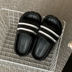 XIXITIAO | Couples Striped Thick Sole Non-slip Slippers