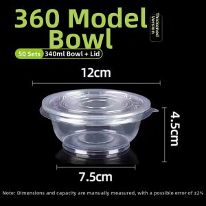 Disposable Thick Transparent Fast Food Lunch Box 1000ml