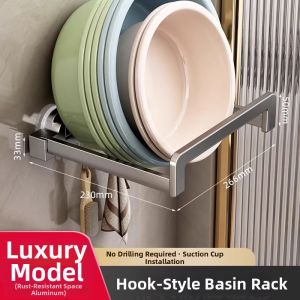 youqin | Suction Wall-Mounted Folding Washbasin Rack