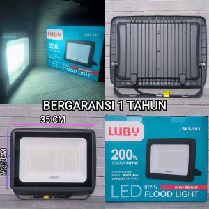 LUBY LAMPU SOROT LED 10W 20W 30W 50W 100W 200W 300Watt LBKS-503 CAHAYA PUTIH FLOODLIGHT 10 Watt 20 Watt 30 Watt 50 Watt 100 WATT 150 WATT 200 Watt 300 Watt KUALITAS BAGUS