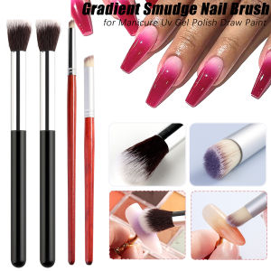 Nail Art Gradient Blush Brushes Ombre Smudge Painting Pens for Manicure Uv Gel Polish Draw Paint Wooden Pen Nail Tools Accesoir