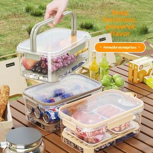CMGF | Portable Outdoor Cooler Box for Camping Picnic Fruit Lunch Box