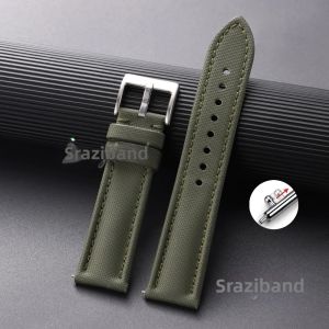 Dây Đeo Đồng Hồ Bằng Vải Nylon Đa Năng Phát Hành Nhanh 18mm-22mm Rộng Màu Đen Xanh Thể Thao Sailcloth Dây Da Cho Seiko Citizen Omega