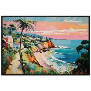 Bức Tranh Phong Cảnh Bãi Biển Trang Trí Tường Hiện Đại