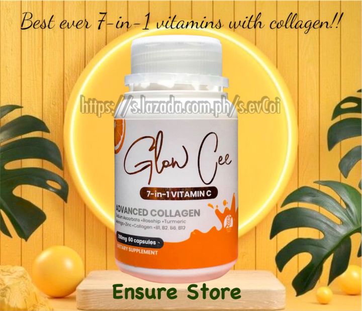 GLOW CEE Collagen for HAIR, SKIN AND NAILS 30 CAPSULES or 60 CAPSULES