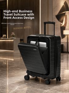 ASSODA | Small Carry-On Luggage With Front Opening 20 inch