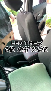 ✨Universal Car Seat Cover✨Fully Surrounded PU Leather Seat Cover Set Waterproof Breathable Car Seat Cushion Protector (Front+Rear row) Kusyen Kereta Red Black Blue Automotive Interior Accessories