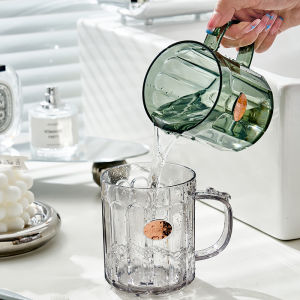 Homenhome พลาสติกที่ใช้ในบ้านคู่ทำความสะอาดโปร่งใสและถ้วยแปรง