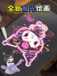 Bo Hoa Văn Sáng LED Acrylic DIY Vẽ Bằng Tay Xóa Được Trong Suốt Đồ Chơi Giáo Dục Rèn Luyện Tư Duy Đồ Họa Trung Quốc