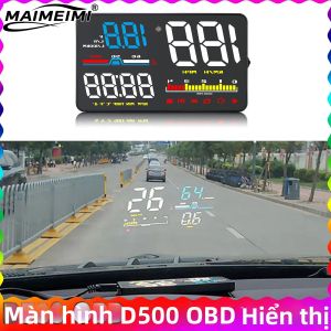 RYSJM | Xe HUD D5000 Công Cụ Chẩn Đoán Obd2 Màn Hình Hiển Thị Kỹ Thuật Số Không Dây Đồng Hồ Đo Tốc Độ Kính Chắn Gió Màn Hình Máy Chiếu Máy Đo Tốc Độ Cho An Ninh Xe Cộ