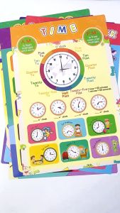 🔥 10PCS ABC Learning Animals Alphabet Number Chart For Kids Educational Set English Numbers Colors Months Early Education Poster Toy Poster With Glue Point Dot Wall Decorations For Kids Toddlers