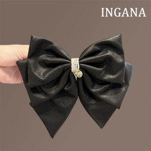 กิ๊บติดผมรูปผีเสื้อปมผีเสื้อสุดหรูหราพร้อมลูกปัดหนังสไตล์ย้อนยุคสำหรับผู้หญิง กิ๊บติดผมแบบสวมครึ่งหัว วัสดุอื่นๆ