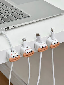 Magnetic Phone Charging Cable Organizer No Punching Desktop Cable Management Holder Invisible Fixed Line Device Accessories