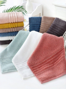 Water Absorbent Cotton Facial Towel Custom Logo