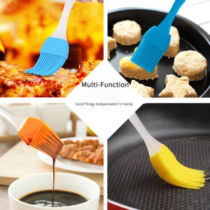 Silicone Oil Brush Basting Pastry Brush Heat Resistant Sauce Marinades Brush for BBQ Baking Grilling Cooking Bread Cake