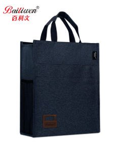 Large Capacity Vertical Oxford Cloth Document Bag Handheld H140/143 Training Class Handbag File Bag Book Bag Storage Bag