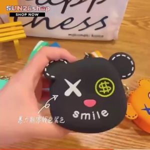 กระเป๋าสะพายซิลิโคน กระเป๋าใส่เหรียญ กระเป๋าสตางค์ สำหรับผู้หญิง และเด็ก ลายการ์ตูนสุดน่ารัก!