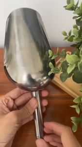 Skop Es Batu Sendok Takar Stainless/ICE Scoop/Skop Es Batu Bahan Stainless/Sendok Biji Kopi /Sekop Gula/Sekop Tepung /Sekop Stainless