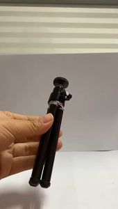 Aluminum Alloy Table Tripod Mini Tripod Metal dengan Holder Clip untuk Kamera Handphone