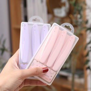 Portable Mini Safety Folding Eyebrow Trimmer Set of 3 Anti-Scratch Beginner Friendly Eyebrow Grooming Tools Facial Beauty Makeup Tools