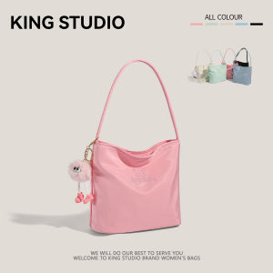 Casual Nylon Bucket Bag Womens Handbag Summer New Style Versatile Underarm Single Shoulder Bag Korean Style Soft Handle Bag