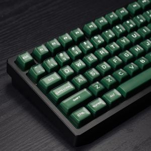142 Keys Green Translucent SA Keycaps Double Shot PBT Keycaps For Cherry MX 61/64/87/104/108 Mechanical Keyboard ISO ANSI Layout