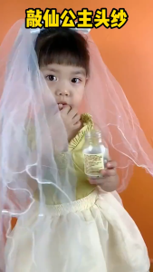 Veil Pengantin Putih 👰 超仙风蝴蝶结头纱 Penggambaran Aksesori Rambut White Bride Veil Proposal Wedding Bow Ribbon Shooting Hair Accessories