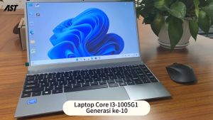 laptop baru 2025 murah ori Intel J3710 14 inch Silver Ram16G+512GB SSD Windows 11+Garansi 1 tahun