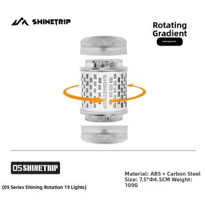 ShineTrip | Outdoor Camping Light Atmosphere Long Duration Tactical 19-Rotatable Bracket