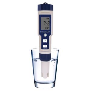 5 in 1 EC TDS ความเค็มอุณหภูมิ PH Meter เครื่องทดสอบคุณภาพน้ําสําหรับอาหารเครื่องดื่มเกลือเนื้อหา Aquarium น้ําทะเล ATC เมตร