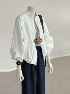 ทันสมัย หลวม Sundress เสื้อแจ๊กเก็ตแบบบาง ลำลอง เสื้อแจ็คเก็ต ฤดูร้อน กีฬาสันทนาการกลางแจ้ง เสื้อโค้ท ผู้หญิง Small ปกตั้ง เสื้อผ้าป้องกันแสงแดด